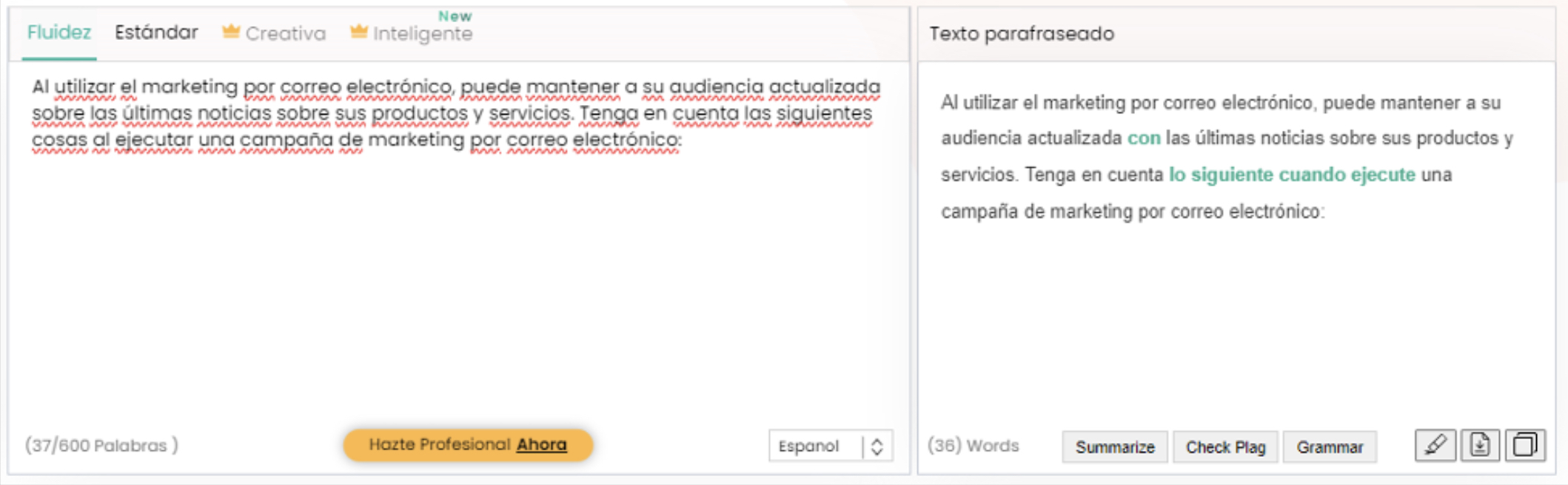 paraphraser para crear contenido de calidad