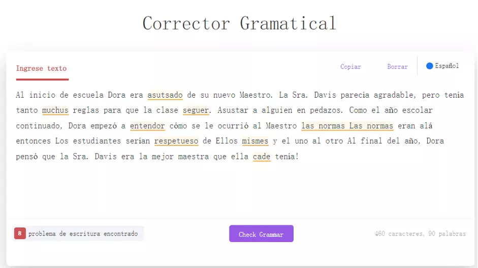 cambiador de palabras online