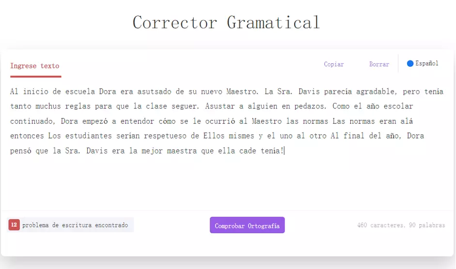 cambiador de palabras